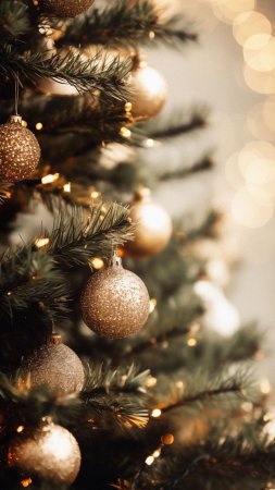 Christmas tree скачать фон 1424 x 2532