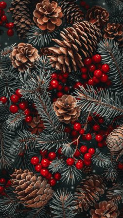 Рождественские обои скачать фон 1080 x 1920