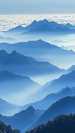Huangshan mountains скачать фон 720 x 1280