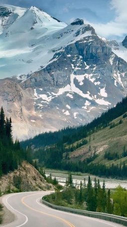 Icefields parkway канада скачать фон 1080 x 1920