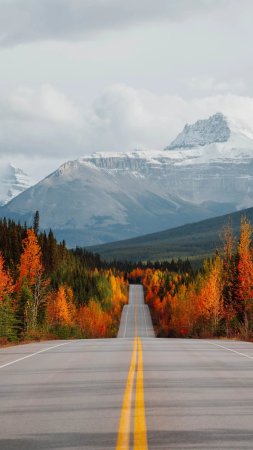 Icefields parkway канада скачать фон 1424 x 2532