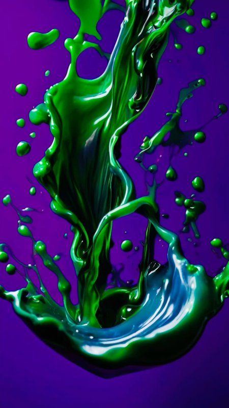 Slime green скачать фон 1080 x 1920