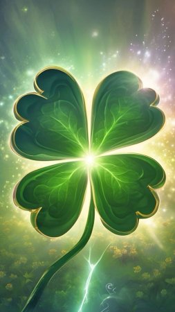 A four leaf clover скачать фон 1080 x 1920