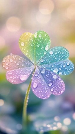Four leaf clover скачать фон 1080 x 1920