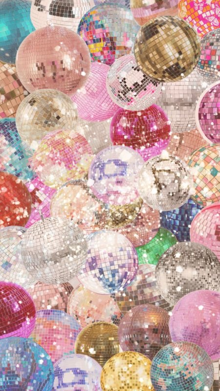 Shiny disco ball скачать фон 1080 x 1920