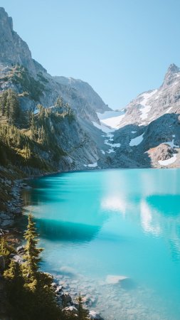 Alpine lakes wilderness скачать фон 1080 x 1920