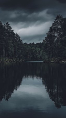 Темные пейзажи скачать фон 2160 x 3840