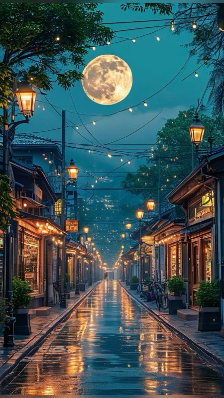 Пейзаж город скачать фон 1080 x 1920