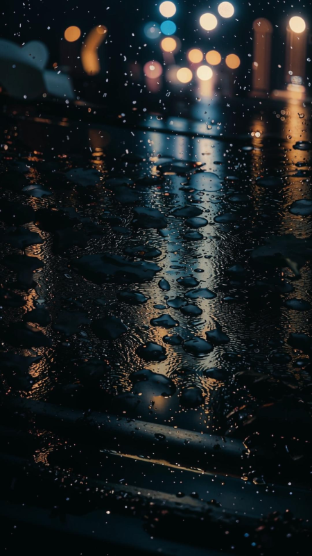 Дождливый город скачать фон 1080 x 1920