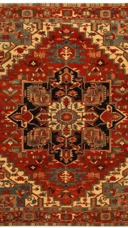 Ковер с восточным орнаментом скачать фон 1424 x 2532