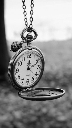 Pocket watch black and white скачать фон 1080 x 1920