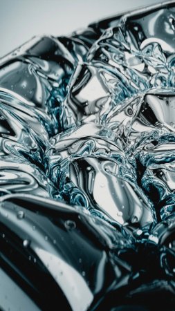 Liquid chrome скачать фон 2160 x 3840