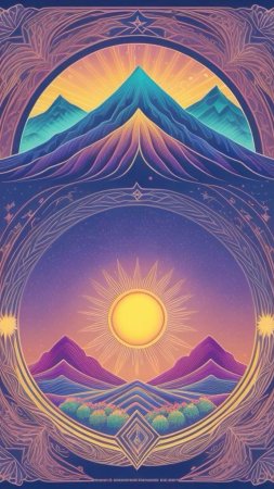 Арт пейзаж скачать фон 1080 x 1920