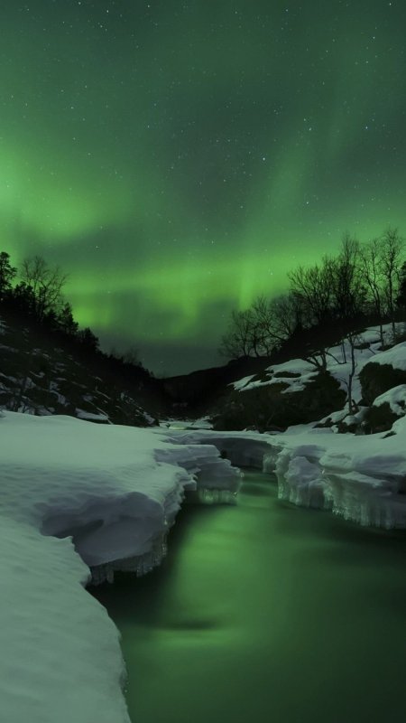 Aurora borealis northern light