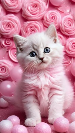 Розовые котики