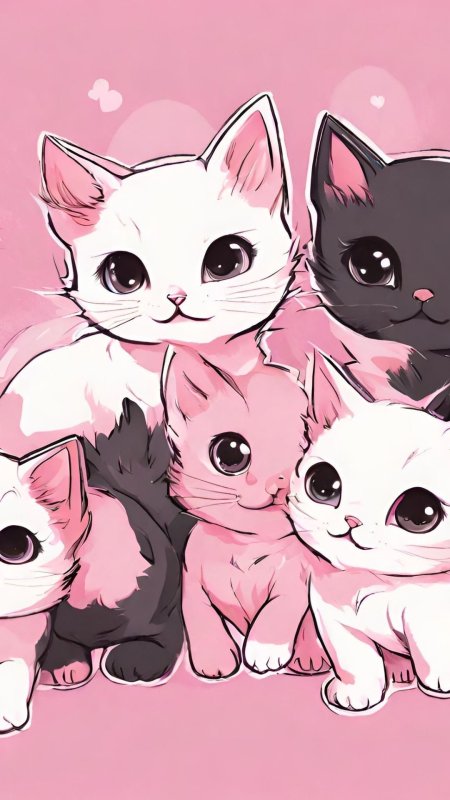 Милые котики рисунки