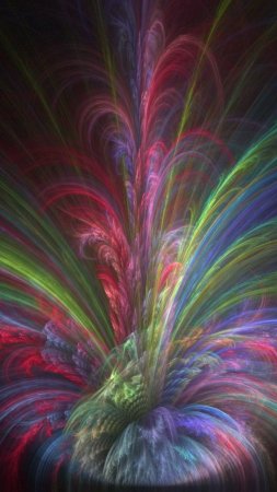 Фрактал радуга скачать фон 720 x 1280