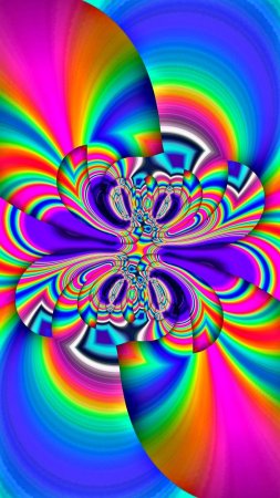 Psychedelic colors скачать фон 1424 x 2532