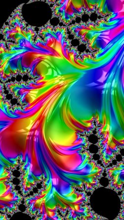 Fractal trippy скачать фон 1424 x 2532