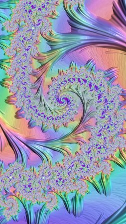 Fractal spiral скачать фон 1424 x 2532