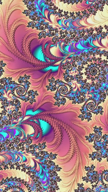 Фрактальное рисование скачать фон 1080 x 1920