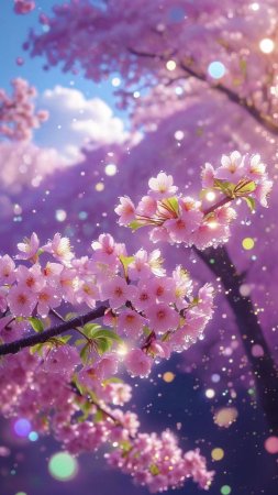 Cherry blossom sakura скачать фон 1080 x 1920