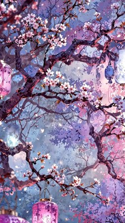 Японская живопись скачать фон 2160 x 3840