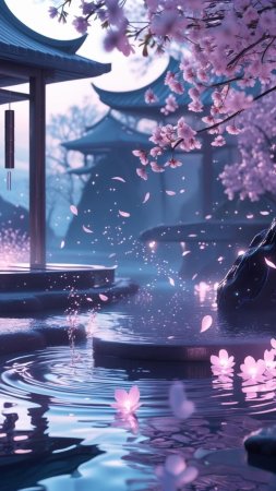 Cherry blossom скачать фон 1080 x 1920