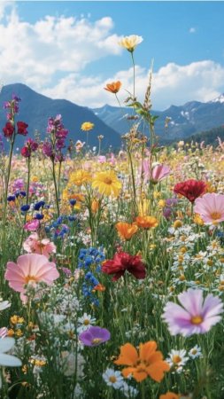 Fields of flowers