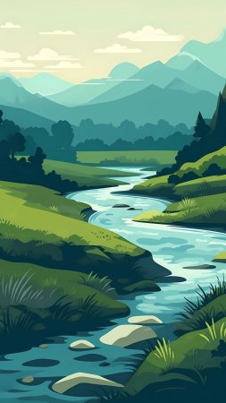 Рисунок пейзаж