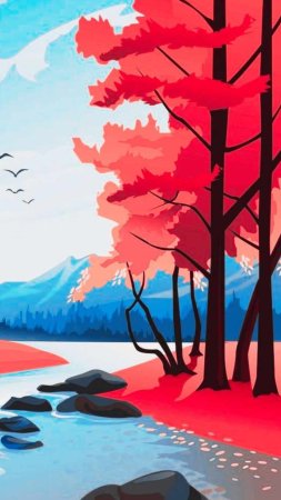 Пейзаж адоб иллюстратор
