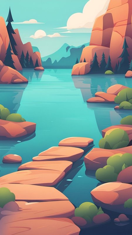 Иллюстрация пейзаж
