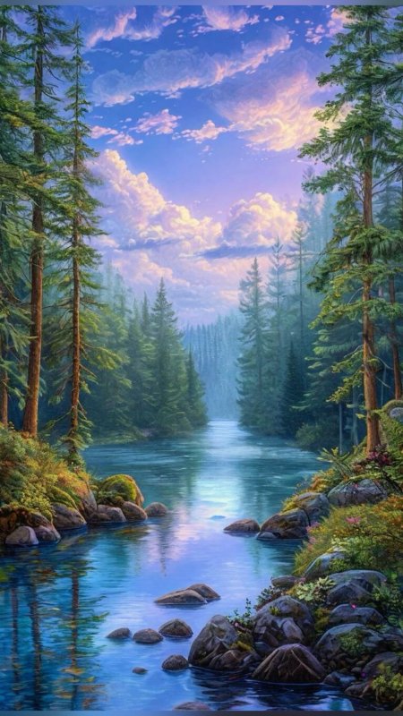 Пейзажи лес