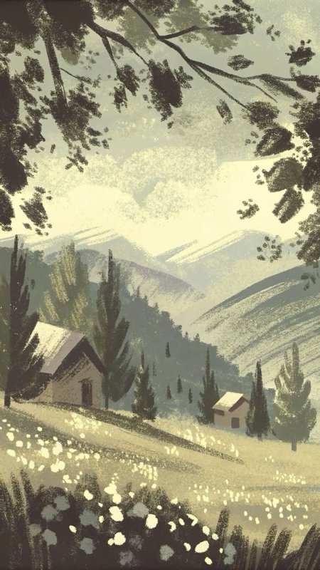 Пейзаж иллюстрация