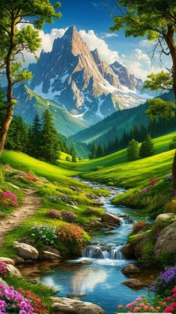 Пейзажи с рекой