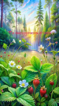 Земляника в лесу