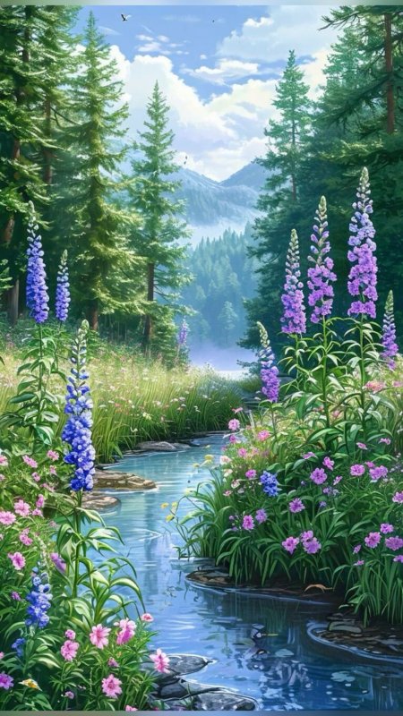 Пейзажи с рекой