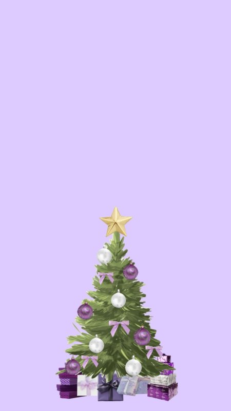 Новогодняя ёлка скачать фон 1080 x 1920