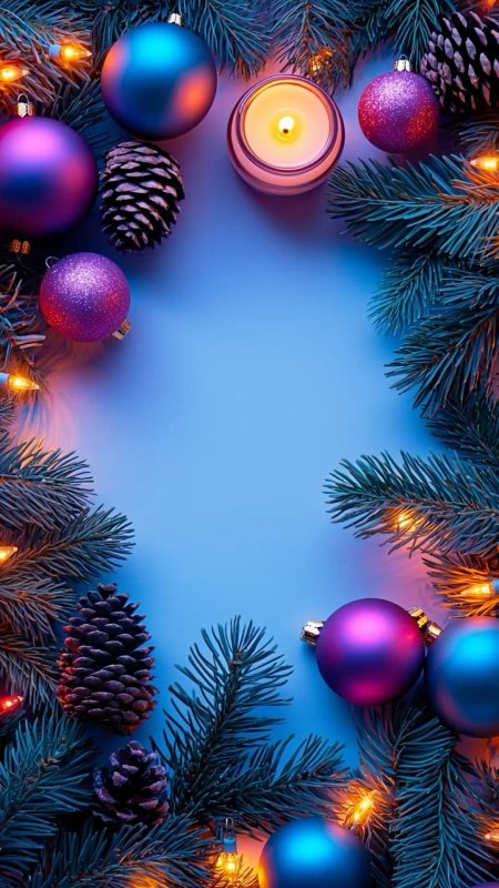 Новый год рождество скачать фон 1080 x 1920