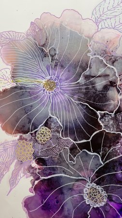 Alcohol ink art скачать фон 2160 x 3840