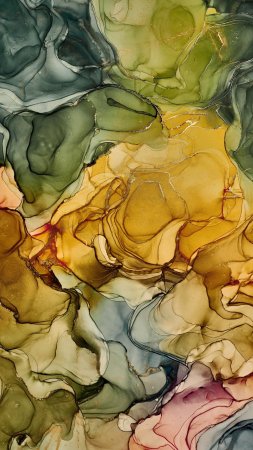 Фреска fluid art \ яркая акварель\ pinegin скачать фон 1424 x 2532