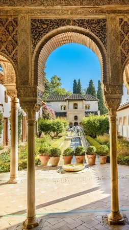 Alhambra granada скачать фон 1080 x 1920