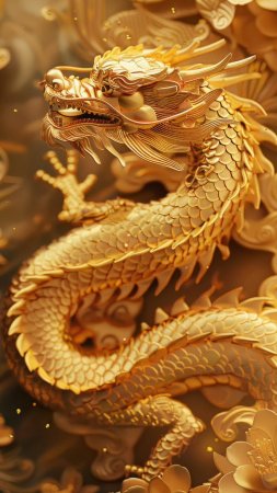 Gold dragon скачать фон 1424 x 2532