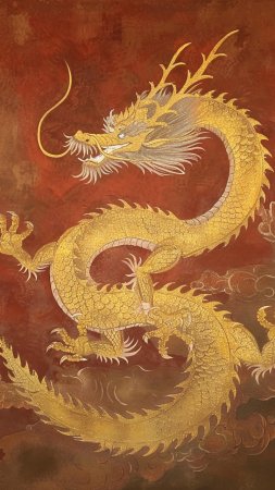 Chinese dragon art скачать фон 720 x 1280