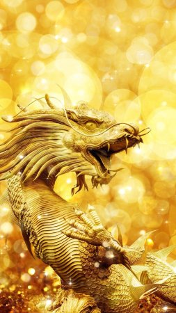 Zolotoy drakon/золотой дракон скачать фон 1080 x 1920