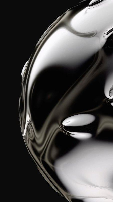 Abstract black liquid art wallpaper