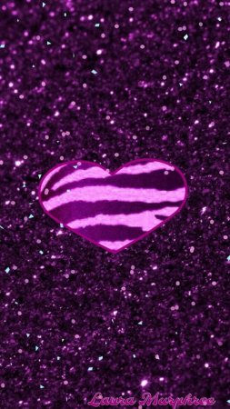 Purple glitter hearts скачать фон 1080 x 1920