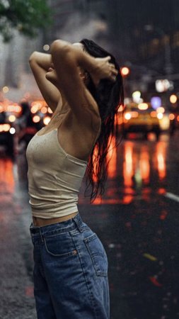 Фотосессия под дождем скачать фон 1424 x 2532