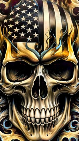 Крутые черепа скачать фон 2160 x 3840