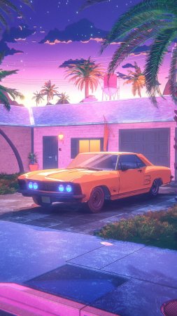 Neon synthwave